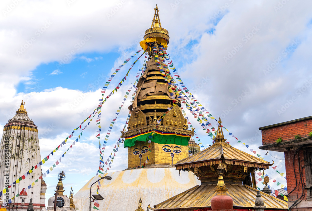 Fototapeta premium Swayambhunath Stupa in Kathmandu, Nepal