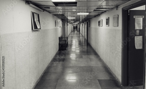 Corridor in a medical college photo