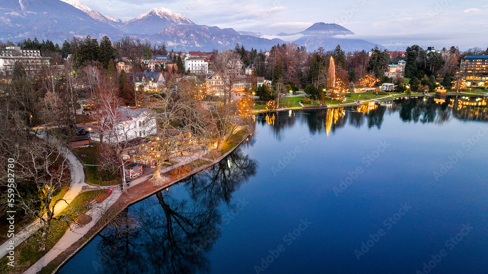 Fototapeta premium Lake sunset