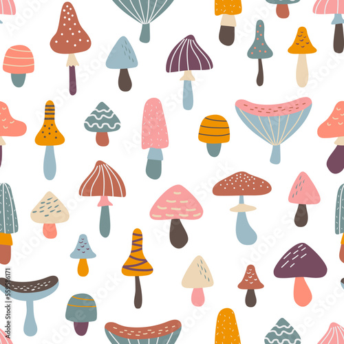 Cartoon Cute Mushrooms