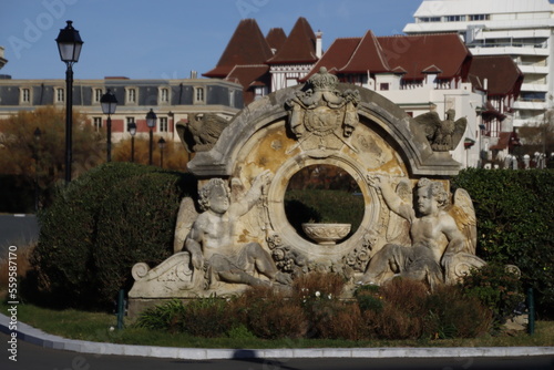 Architecture in the city of Biarritz, France photo