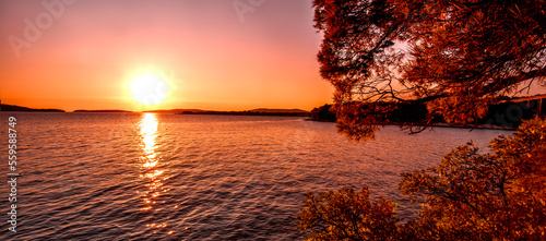 Fototapeta Naklejka Na Ścianę i Meble -  Croatia, Europe, Adriatic sea, Zadar region, scenic coast between Primosten and Sibenik...exclusive - this image is sold only on adobe stock