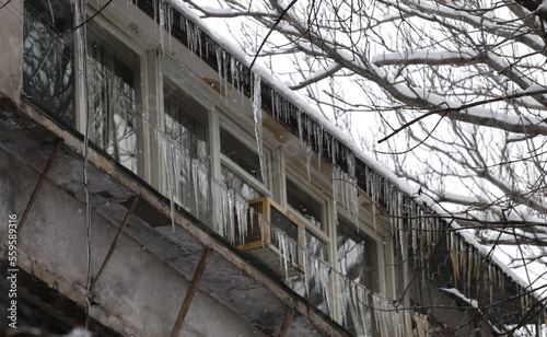 Icicles on the building  © Наташа Гобс