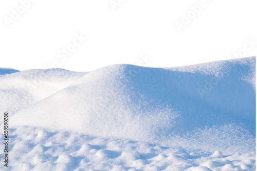white snow in daylight, background, isolate on black background © Елена Челышева