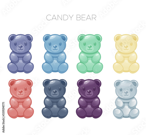Gummy Bear Candy - Stock Illustration