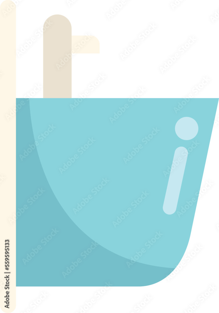 Small faucet icon flat vector. Pipe sewer. Plumber drain isolated Small faucet icon flat vector. Pipe sewer. Plumber drain isolated