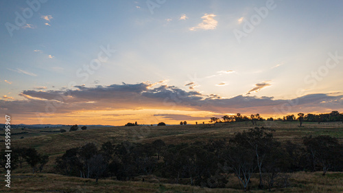 Sunset over western NSW