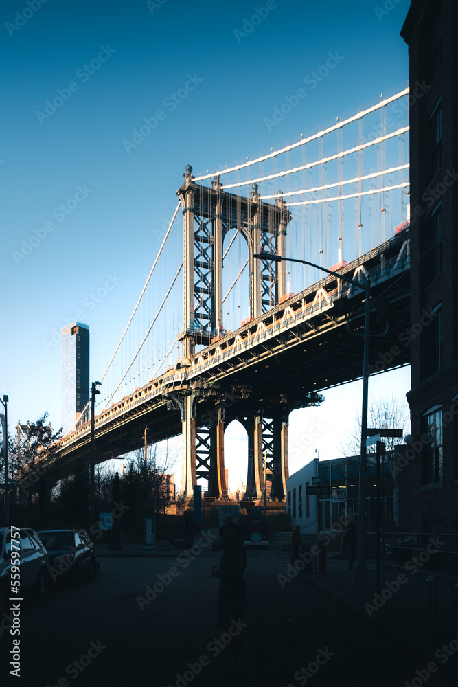 Obraz premium New York Ponte di Manhattan, Manhattan Bridge