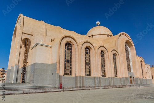 Church at Saint Pishoy (Bishoi) monastery in Wadi El Natrun, Egypt photo