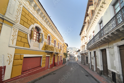 Streets of the old town of Quito, Ecuador