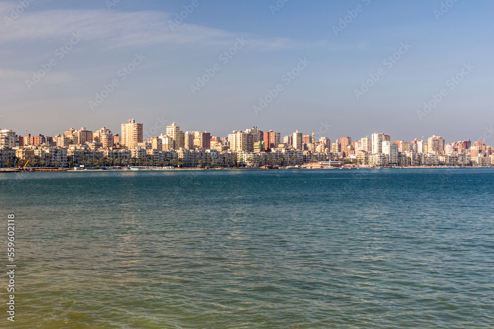 Skyline view of Alexandria, Egypt