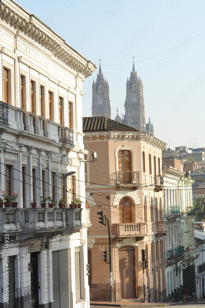 Obraz premium Streets of the old town of Quito, Ecuador