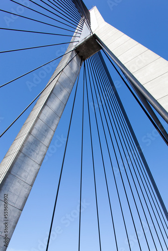 Sydney Anzac Bridge Tower And Cables