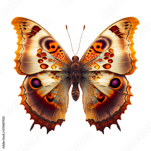 fantasy butterfly overlay, transparent background, generated image