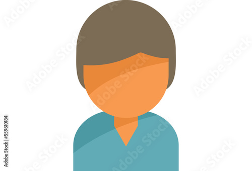 Man interaction icon flat vector. Digital community. Online social isolated © anatolir