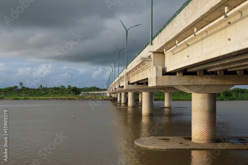 The splendor and robustness of the Kretek 2 bridge building in Bantul, Yogyakarta.