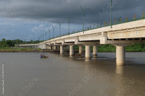 The splendor and robustness of the Kretek 2 bridge building in Bantul, Yogyakarta.