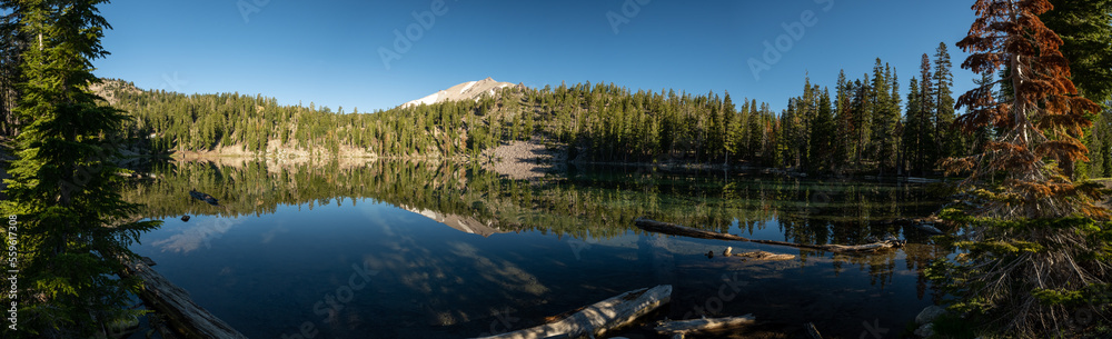 Panorama of Still Shadow Lake From The Shore