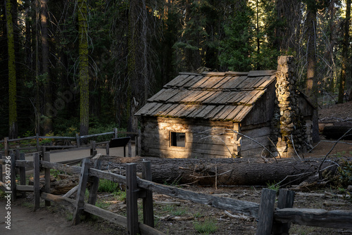 Rustic Cabin in General Grant Grove of Kings Canyon