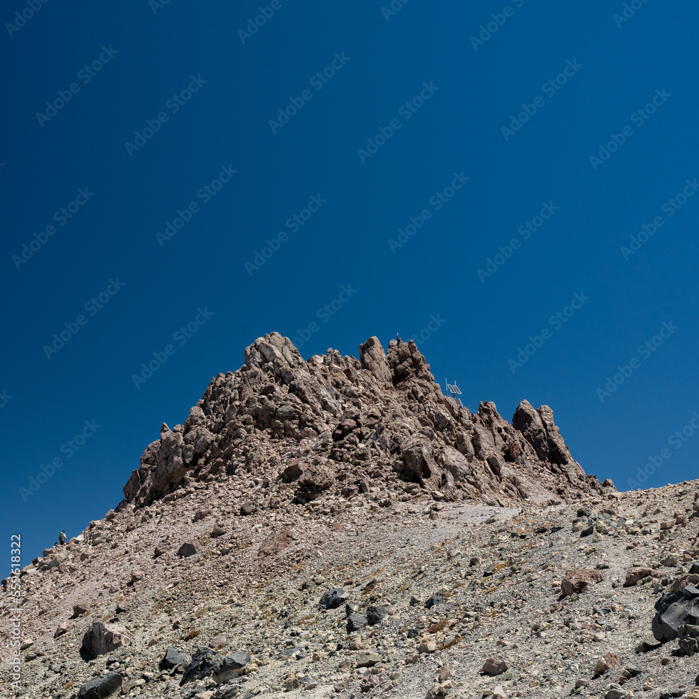 Solar Panel Peeks Out On Top of Lassen Peak Solar Panel Peeks Out On Top of Lassen Peak
