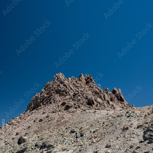 Solar Panel Peeks Out On Top of Lassen Peak