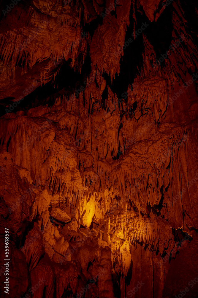 Stalagtites Hang From Mammoth Cave