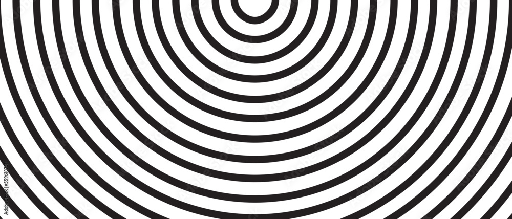 Circle lines pattern on white background. Circle lines pattern for backdrop, brochure, wallpaper template. Realistic lines with repeat circles texture. Simple geometric background, vector illustration Circle lines pattern on white background. Circle lines pattern for backdrop, brochure, wallpaper template. Realistic lines with repeat circles texture. Simple geometric background, vector illustration