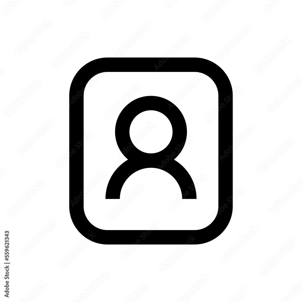 User account icon line isolated on white background. Black flat thin icon on modern outline style. Linear symbol and editable stroke. Simple and pixel perfect stroke vector illustration. User account icon line isolated on white background. Black flat thin icon on modern outline style. Linear symbol and editable stroke. Simple and pixel perfect stroke vector illustration.