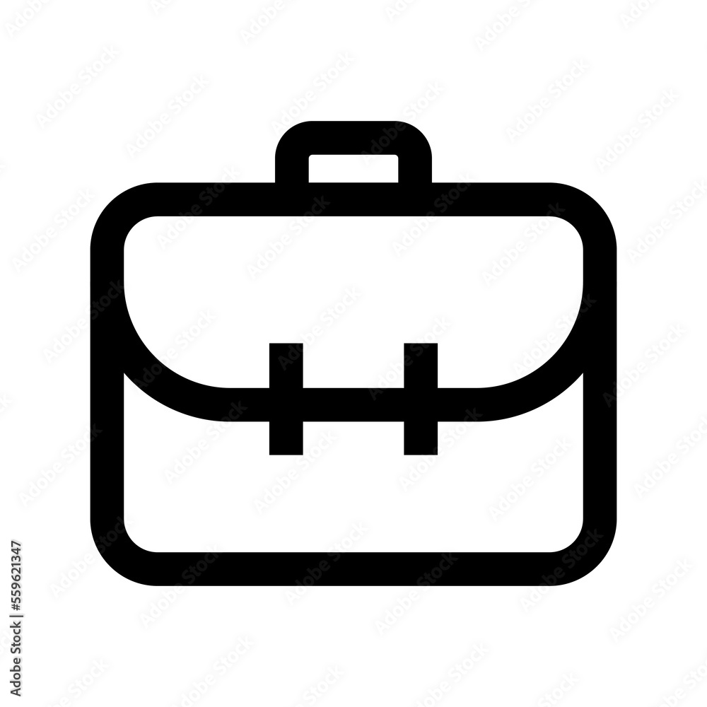 Portfolio icon line isolated on white background. Black flat thin icon on modern outline style. Linear symbol and editable stroke. Simple and pixel perfect stroke vector illustration. Portfolio icon line isolated on white background. Black flat thin icon on modern outline style. Linear symbol and editable stroke. Simple and pixel perfect stroke vector illustration.