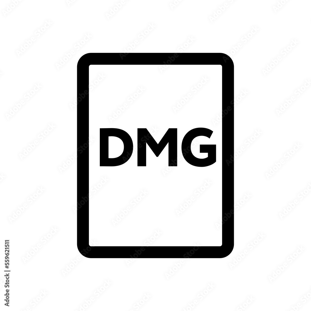 DMG file icon line isolated on white background. Black flat thin icon on modern outline style. Linear symbol and editable stroke. Simple and pixel perfect stroke vector illustration. DMG file icon line isolated on white background. Black flat thin icon on modern outline style. Linear symbol and editable stroke. Simple and pixel perfect stroke vector illustration.