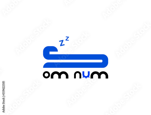 modern mattress business typography logo