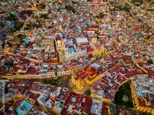 Guanajuato city view from above