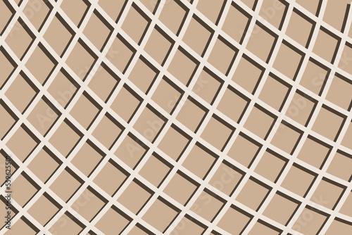 brown crispy waffle background with shadow