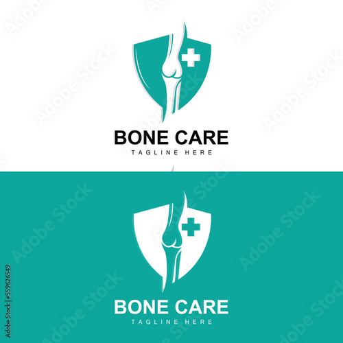 Bone Logo Design, Medical Health Body Parts Illustration