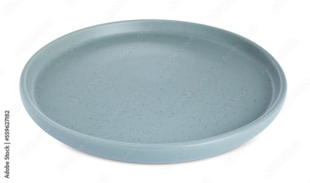 Empty color ceramic plate isolated on white Empty color ceramic plate isolated on white