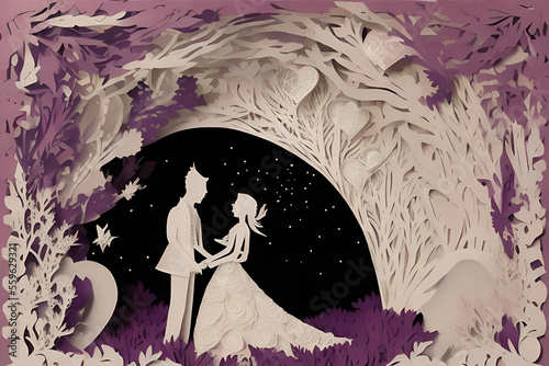 exquisite wedding couple invitation card design