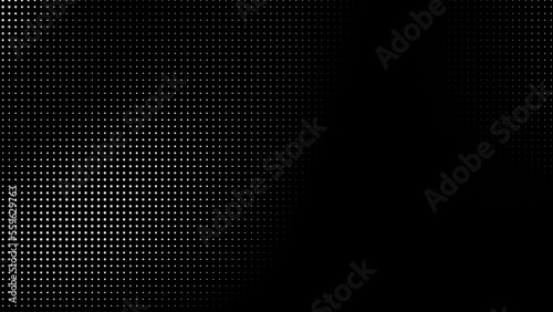 Dot white black pattern gradient texture background. Abstract pop art halftone and retro style. © Papapig