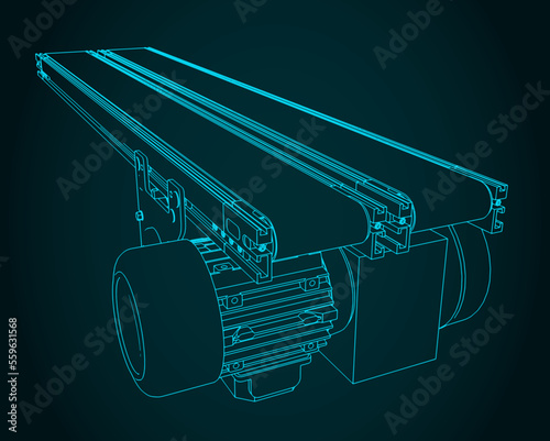 Double belt conveyor
