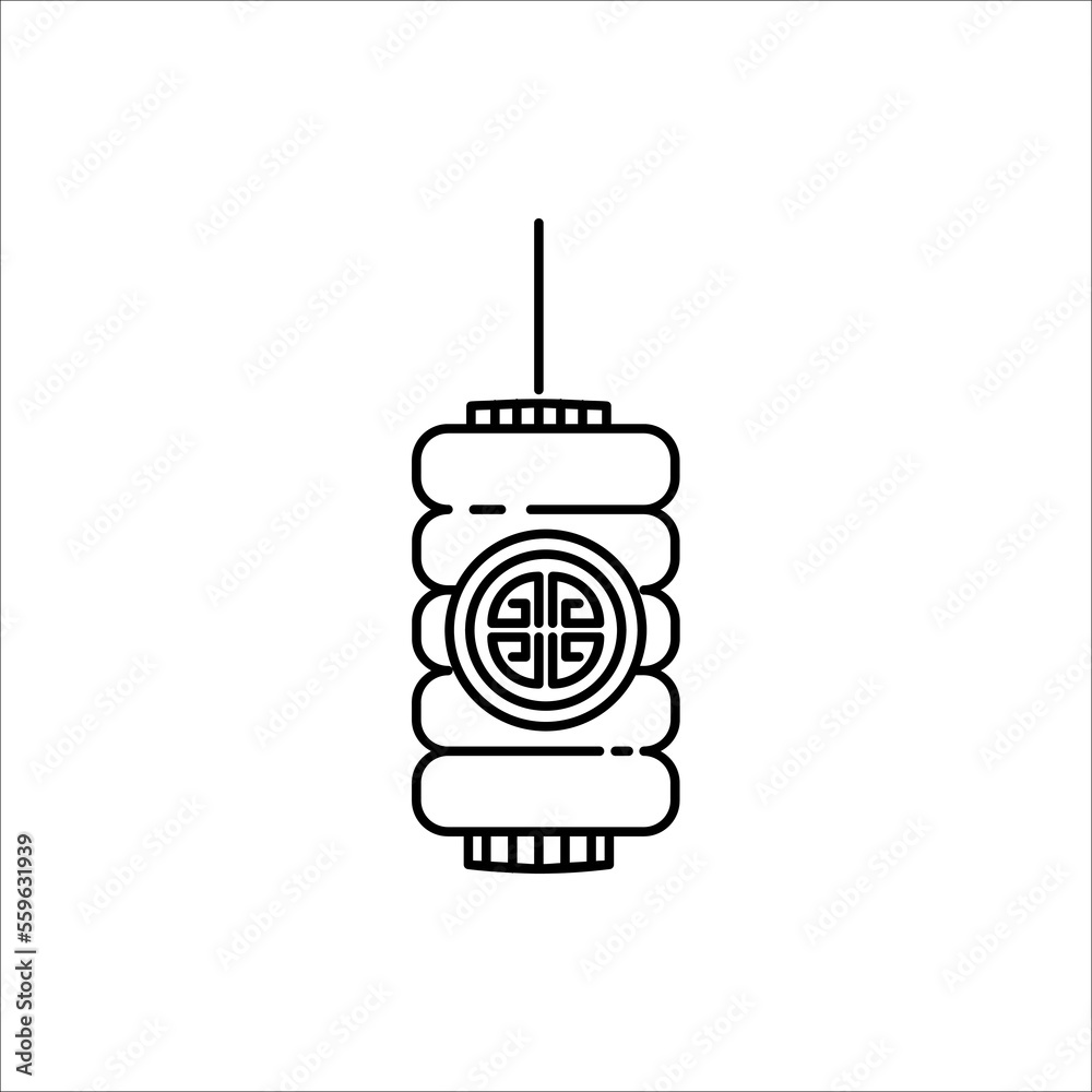 Chinese Latern Vector Graphic Icon for Chinese New Year. Chinese Latern Vector Graphic Icon for Chinese New Year.