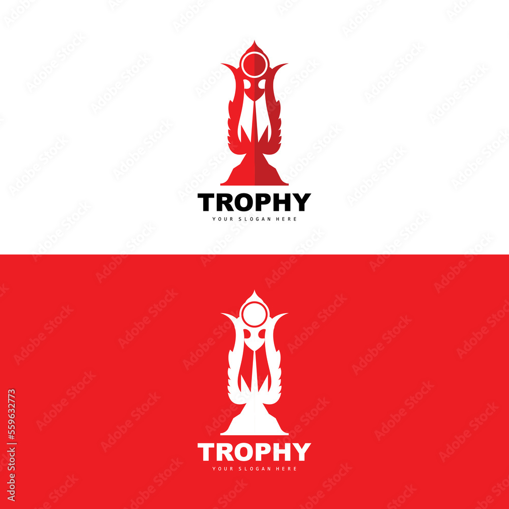 Championship Trophy Logo, Champion Award Winner Trophy Design, Vector Icon Template Championship Trophy Logo, Champion Award Winner Trophy Design, Vector Icon Template