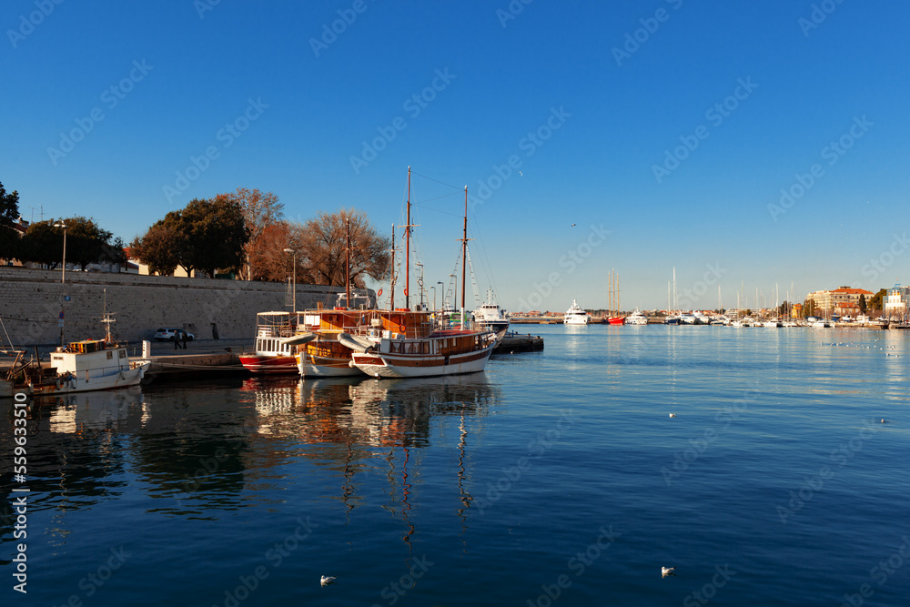 View of marine in Zadar, Croatia