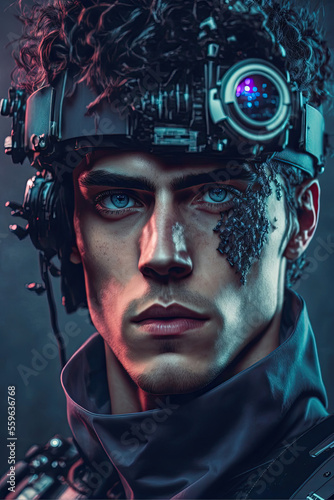 Cyberpunk portrait Not a Real Person- Generative AI