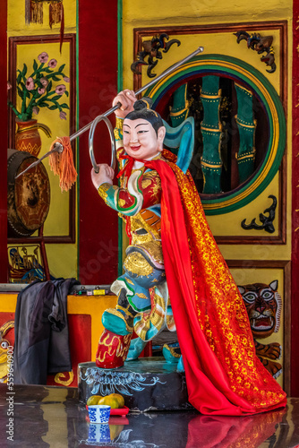 Chinese God in temple,