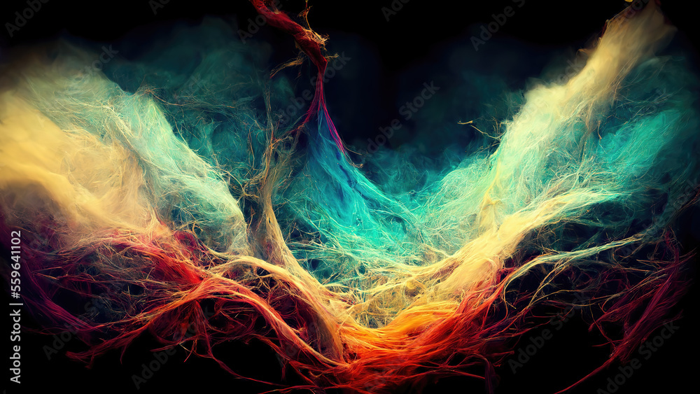abstract colors wallpaper design, rainbow coloring, AI assisted ...