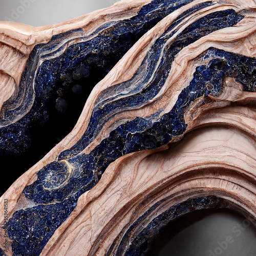 Texture of marble in navy and pink stone, AI assisted finalized in Photoshop by me 