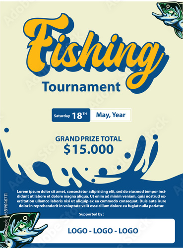 largemouth bass fish poster tournament