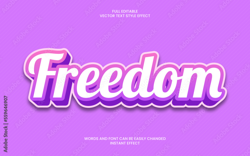 Freedom Text Effect