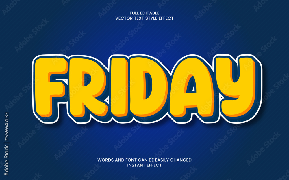 Friday Text Effect