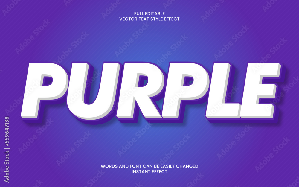 Purple Text Effect
