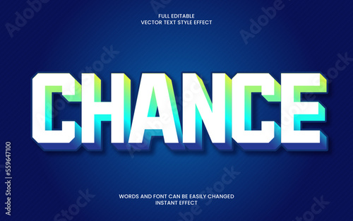 Chance Text Effect